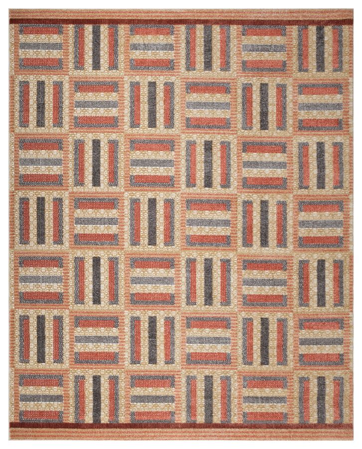 Scandiavian-inspired Red Rug